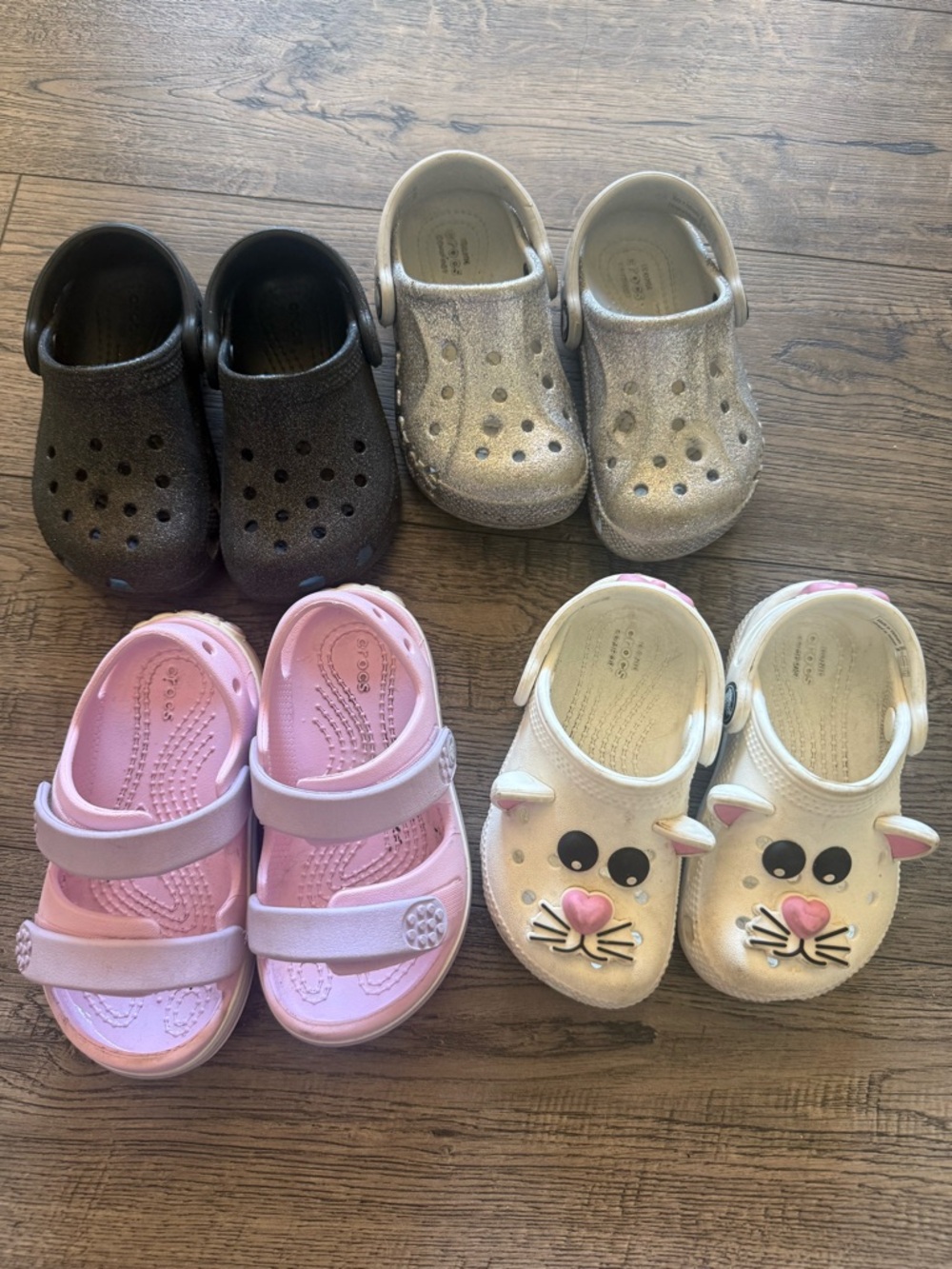 Crocs Kids' Classic Clog - White Bunny (Size Options) please read description